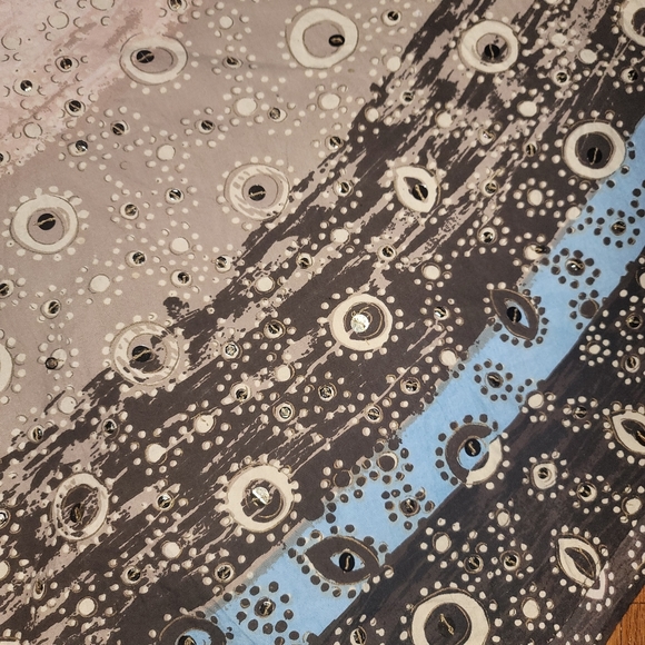 i.e Woman flowing sequins dotted/circle boho patterned midi skirt - Picture 6 of 12